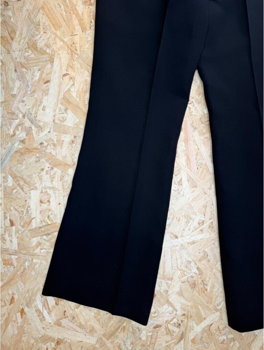 Black Wool Blend Dress Pants Womens Size 10 Wide Leg Trouser - Picture 11 of 16